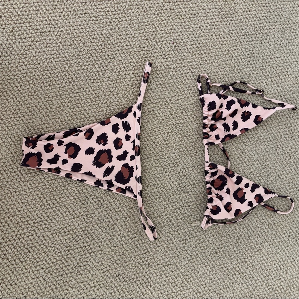 Leopard Print Bikini Set